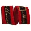 JAM Paper 2.5" X 10yd. Velvet Wired Merry Christmas Santa Belt Ribbon -Northlight Shop D377008S 1