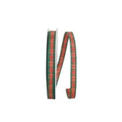 JAM Paper 3/8" X 25yd. Plaid Ribbon