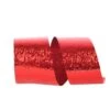 JAM Paper 1.875" X 25yd. Metallic Cracked Ice Ribbon Red -Northlight Shop D377805S 1