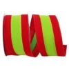JAM Paper 2.5" X 10yd. Red & Lime Wired Velvet Duo Ribbon 2 JAM Paper 2.5" X 10yd. Red & Lime Wired Velvet Duo Ribbon -Northlight Shop D378075S 1
