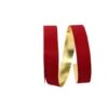 The Ribbon Roll 1.5" Glitter Veltex Gold-Backed Ribbon Medium Red 2 The Ribbon Roll 1.5" Glitter Veltex Gold-Backed Ribbon Medium Red -Northlight Shop D378342S 1
