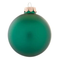 Whitehurst 2ct. 6" Matte Glass Ball Christmas Ornament Green Matte