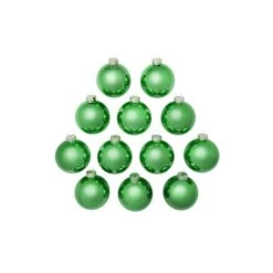Whitehurst 12ct. 2.75" Shiny Glass Ball Ornaments Green Shiny 8 Whitehurst 12ct. 2.75" Shiny Glass Ball Ornaments Green Shiny -Northlight Shop D384959S 12