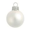 Whitehurst 40ct. 1.5" Matte Glass Christmas Ornaments Silver 1 Whitehurst 40ct. 1.5" Matte Glass Christmas Ornaments Silver -Northlight Shop D384968S 1