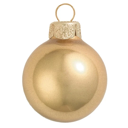 Whitehurst 6ct. 4" Gold Metallic Glass Ball Ornaments 3 Whitehurst 6ct. 4" Gold Metallic Glass Ball Ornaments