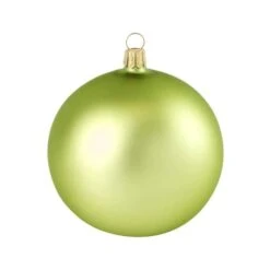 Whitehurst 2ct. 6" Matte Glass Ball Christmas Ornament Lime Matte