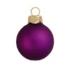 Whitehurst 28ct. 2" Matte Glass Ball Ornaments Purple 2 Whitehurst 28ct. 2" Matte Glass Ball Ornaments Purple -Northlight Shop D385081S 1