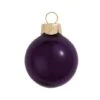Whitehurst 6ct. 4" Shiny Glass Ball Ornaments Purple Shiny