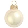 Whitehurst 40ct. 1.5" Pearl Glass Christmas Ornaments Champagne -Northlight Shop D385134S 1