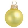 Whitehurst 2ct. 6" Matte Glass Ball Christmas Ornament Yellow Matte 2 Whitehurst 2ct. 6" Matte Glass Ball Christmas Ornament Yellow Matte -Northlight Shop D385151S 1