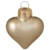 Whitehurst 56ct. 2" Matte Gold Glass Heart Ornaments 1 Whitehurst 56ct. 2" Matte Gold Glass Heart Ornaments -Northlight Shop D385158S 1