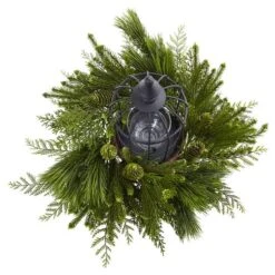 24" Mixed Pine Birdhouse Candelabrum -Northlight Shop D387059S 2