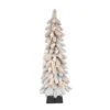 3ft. Pre-Lit Flocked Alpine Artificial Christmas Tree, Clear Lights -Northlight Shop D393372S 1