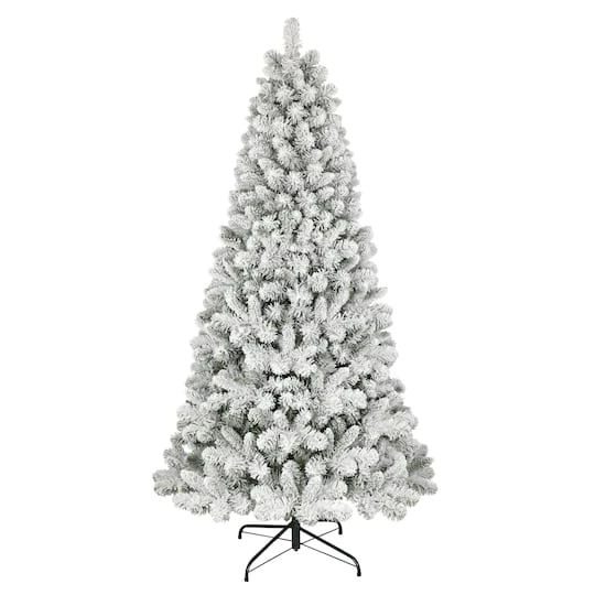 6ft. Unlit Flocked Virginia Pine Artificial Christmas Tree 3 6ft. Unlit Flocked Virginia Pine Artificial Christmas Tree