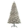 7.5ft. Pre-Lit Flocked Virginia Pine Artificial Christmas Tree, Clear Lights 2 7.5ft. Pre-Lit Flocked Virginia Pine Artificial Christmas Tree, Clear Lights -Northlight Shop D393381S 1