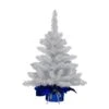 2 Ft. Pre-Lit Table Top Artificial Christmas Tree In Blue Sac 1 2 Ft. Pre-Lit Table Top Artificial Christmas Tree In Blue Sac -Northlight Shop D393399S 1