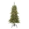 4.5ft. Pre-Lit Slim Aspen Fir Artificial Christmas Tree, Clear Lights -Northlight Shop D393420S 1