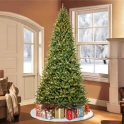12ft. Pre-Lit Berkshire Fir Artificial Christmas Tree, Clear Lights -Northlight Shop D393424S 4