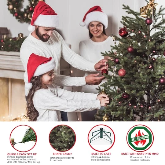 6.5ft. Unlit Pencil Fraser Fir Artificial Christmas Tree 7 6.5ft. Unlit Pencil Fraser Fir Artificial Christmas Tree - Image 5