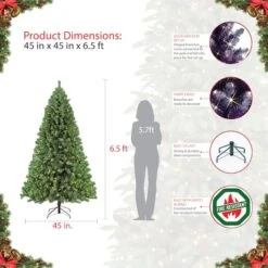 6.5ft. Unlit Northern Fir Artificial Christmas Tree 13 6.5ft. Unlit Northern Fir Artificial Christmas Tree -Northlight Shop D393466S 5