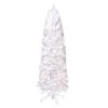7.5ft. Pre-Lit White Pencil Northern Fir Artificial Christmas Tree, Clear Lights 1 7.5ft. Pre-Lit White Pencil Northern Fir Artificial Christmas Tree, Clear Lights -Northlight Shop D393472S 1