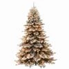 7.5ft. Pre-Lit Flocked Princess Pine Artificial Christmas Tree, Clear Lights -Northlight Shop D393476S 1