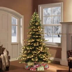 7.5ft. Pre-Lit Royal Majestic Spruce Artificial Christmas Tree, Clear Lights -Northlight Shop D393507S 3