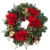 Village Lighting 24" Red Magnolia Wreath -Northlight Shop D403212S 1