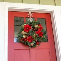 Village Lighting 24" Red Magnolia Wreath 11 Village Lighting 24" Red Magnolia Wreath -Northlight Shop D403212S 3