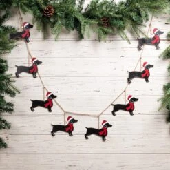 Glitzhome® 6ft. Christmas Dog Garland, 2ct. -Northlight Shop D445236S 2