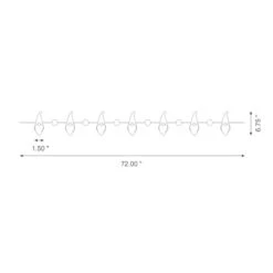 Glitzhome® 6ft. Red & White Fabric Christmas Gnome Garland, 2ct. -Northlight Shop D445245S 8