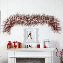 6ft. Red Berry Christmas Garland -Northlight Shop D478768S 3