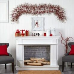 6ft. Red Berry Christmas Garland -Northlight Shop D478768S 4