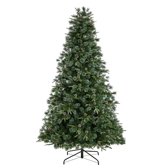 9ft. Pre-Lit Snow Tipped Clermont Mixed Pine Artificial Christmas Tree, Clear Lights 6 9ft. Pre-Lit Snow Tipped Clermont Mixed Pine Artificial Christmas Tree, Clear Lights - Image 4