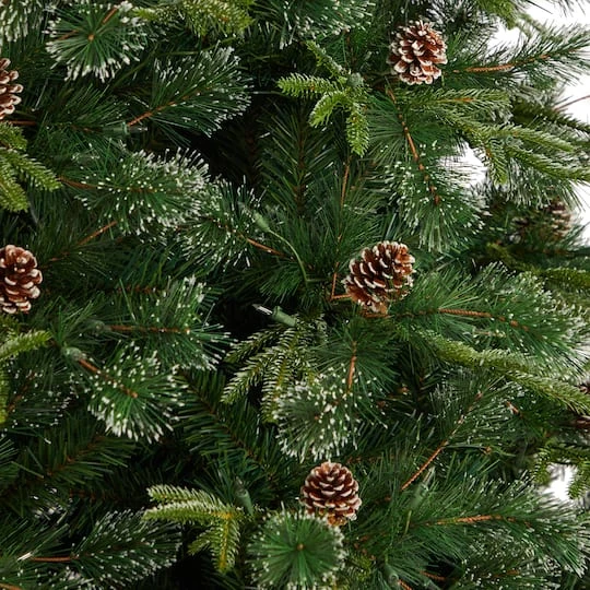9ft. Pre-Lit Snow Tipped Clermont Mixed Pine Artificial Christmas Tree, Clear Lights 8 9ft. Pre-Lit Snow Tipped Clermont Mixed Pine Artificial Christmas Tree, Clear Lights - Image 6