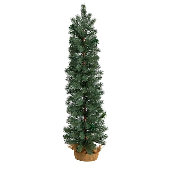 3ft. Pre-Lit Green Pine Artificial Christmas Tree With Burlap Base, Warm White Lights 6 3ft. Pre-Lit Green Pine Artificial Christmas Tree With Burlap Base, Warm White Lights - Image 4