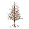 4ft. Pre-Lit Frosted Berry Twig Artificial Christmas Tree, Multicolor Gum Ball LED Lights