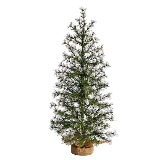 3ft. Pre-Lit Artificial Christmas Tree In Burlap Base, Clear LED Lights 6 3ft. Pre-Lit Artificial Christmas Tree In Burlap Base, Clear LED Lights - Image 4