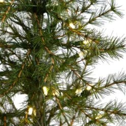 3ft. Pre-Lit Artificial Christmas Tree In Burlap Base, Clear LED Lights 17 3ft. Pre-Lit Artificial Christmas Tree In Burlap Base, Clear LED Lights -Northlight Shop D478823S 4