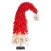 9ft. Pre-Lit Holiday Red Santa Hat Artificial Christmas Tree, White LED Lights -Northlight Shop D478825S 1