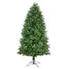 6.5ft. Pre-Lit Fraser Fir Artificial Christmas Tree, White LED Lights 2 6.5ft. Pre-Lit Fraser Fir Artificial Christmas Tree, White LED Lights -Northlight Shop D478840S 1