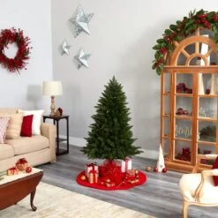 5ft. Pre-Lit Vermont Spruce Artificial Christmas Tree, Color Changing LED Lights -Northlight Shop D478841S 10