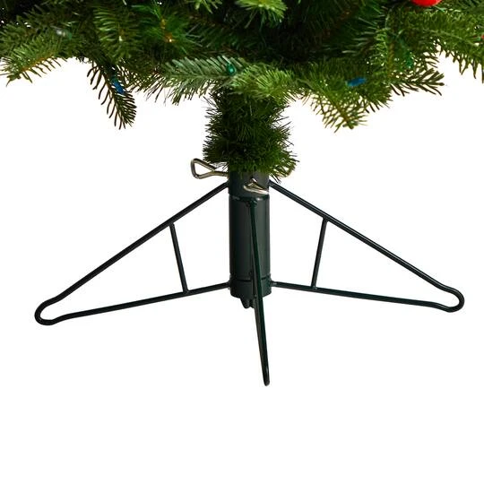 5ft. Pre-Lit Montana Mountain Fir Artificial Christmas Tree, Multicolor LED Lights 8 5ft. Pre-Lit Montana Mountain Fir Artificial Christmas Tree, Multicolor LED Lights - Image 6