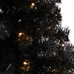 3ft. Pre-Lit Black Artificial Christmas Tree, Warm White LED Lights 17 3ft. Pre-Lit Black Artificial Christmas Tree, Warm White LED Lights -Northlight Shop D478852S 4