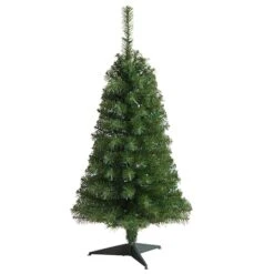 3ft. Pre-Lit Green Artificial Christmas Tree, Warm White LED Lights -Northlight Shop D478854S 3