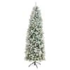 7ft. Pre-Lit Flocked Montreal Fir Artificial Christmas Tree, Warm White LED Lights 2 7ft. Pre-Lit Flocked Montreal Fir Artificial Christmas Tree, Warm White LED Lights -Northlight Shop D478857S 1