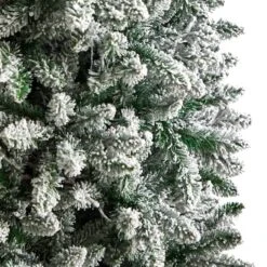 7ft. Pre-Lit Flocked Montreal Fir Artificial Christmas Tree, Warm White LED Lights 18 7ft. Pre-Lit Flocked Montreal Fir Artificial Christmas Tree, Warm White LED Lights -Northlight Shop D478857S 5