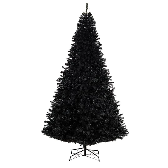 10ft. Pre-Lit Black Artificial Christmas Tree, Clear LED Lights 6 10ft. Pre-Lit Black Artificial Christmas Tree, Clear LED Lights - Image 4