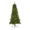 6ft. Pre-Lit Flat Back Montreal Mountain Pine Artificial Christmas Tree, White LED Lights 2 6ft. Pre-Lit Flat Back Montreal Mountain Pine Artificial Christmas Tree, White LED Lights -Northlight Shop D478866S 1