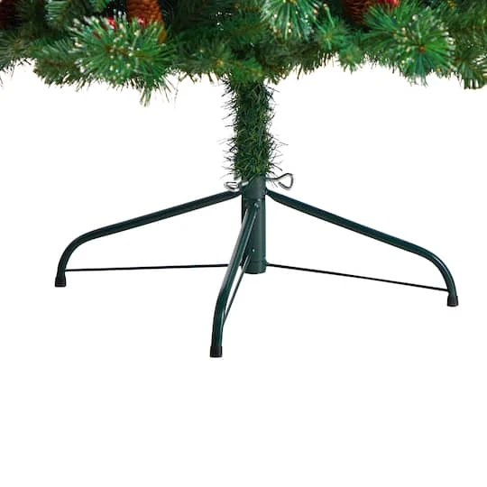 6ft. Pre-Lit Flat Back Montreal Mountain Pine Artificial Christmas Tree, White LED Lights 9 6ft. Pre-Lit Flat Back Montreal Mountain Pine Artificial Christmas Tree, White LED Lights - Image 7